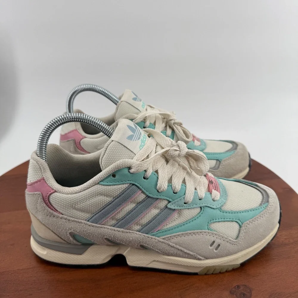 Adidas Torsion Yung-1 Mens‎ 6 Off White Mint Pink GZ9802 Retro Chunky Sneakers